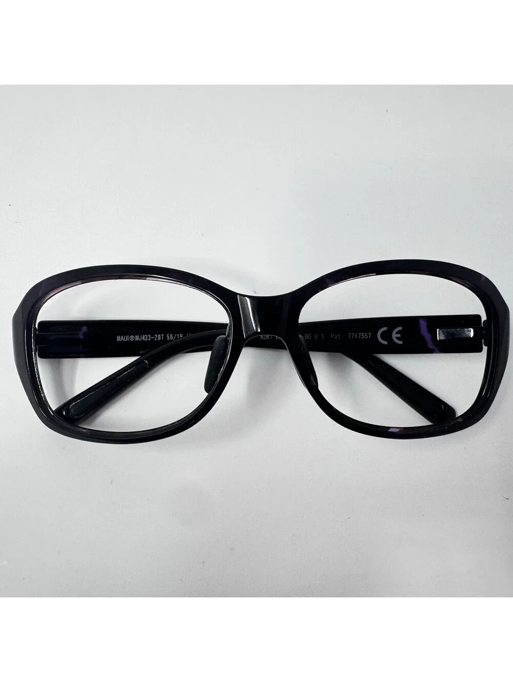 Maui Jim Koki Beach MJ433-28T Purple Tortoise Sunglass Frames 56-16-130